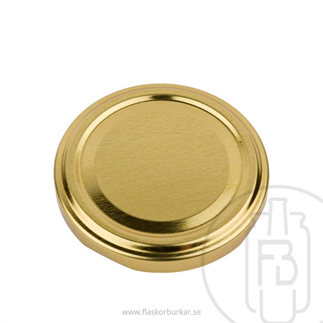 Twist off lid, 63mm, Gold